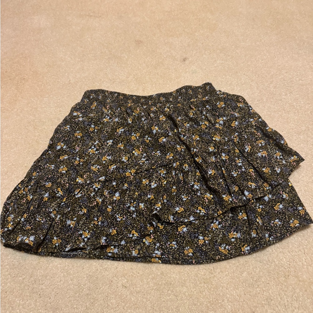 Floral Patterned Women's Skirt
